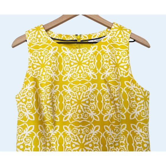 BODEN Talia Mimosa Woodblock Printed Sheath Dress Sz 6 - Picture 3 of 8